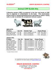 CRP Animal ELISAs Flyer